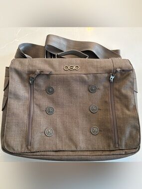 OGIO Laptop Messenger Bag with Button-Accent Front